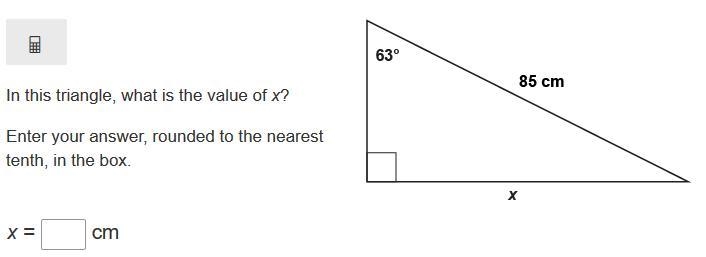 In this triangle, what is the value of x-example-1