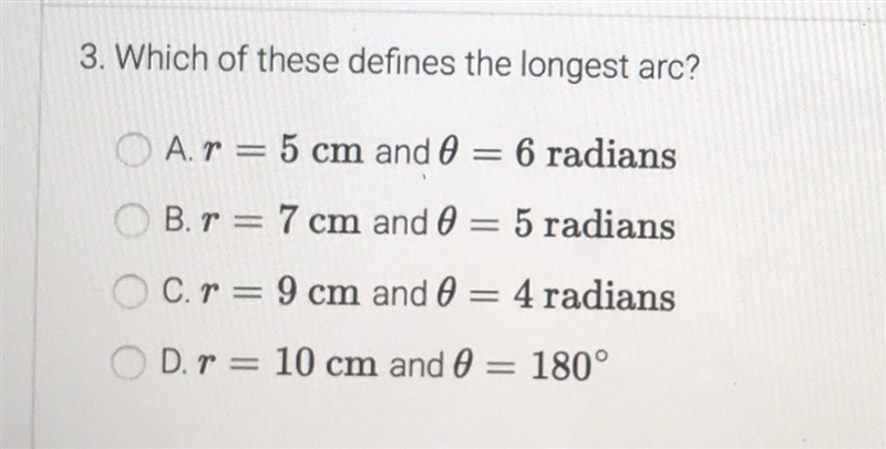 Which of these defines the longest arc?-example-1