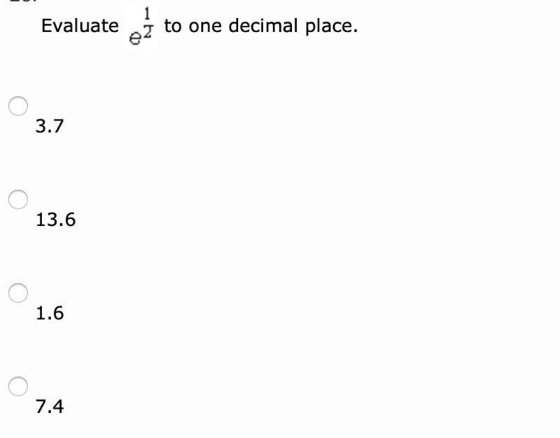 Evaluate to one decimal place-example-1