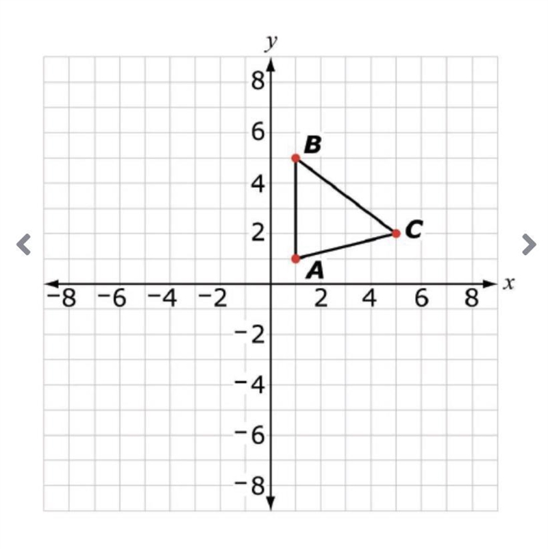 Triangle ABC is dilated with the origin as the center of the dilation. Which ordered-example-1