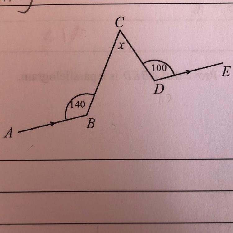 If anyone can, please help me. I have to determine the value of x.-example-1