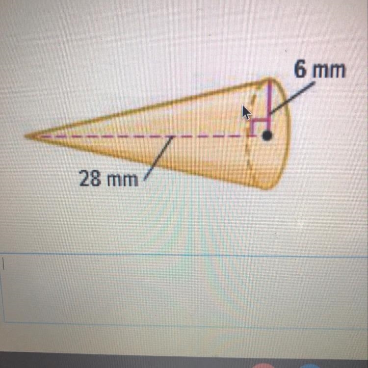 Find the volume of each cone, Round to the nearest tenth.-example-1