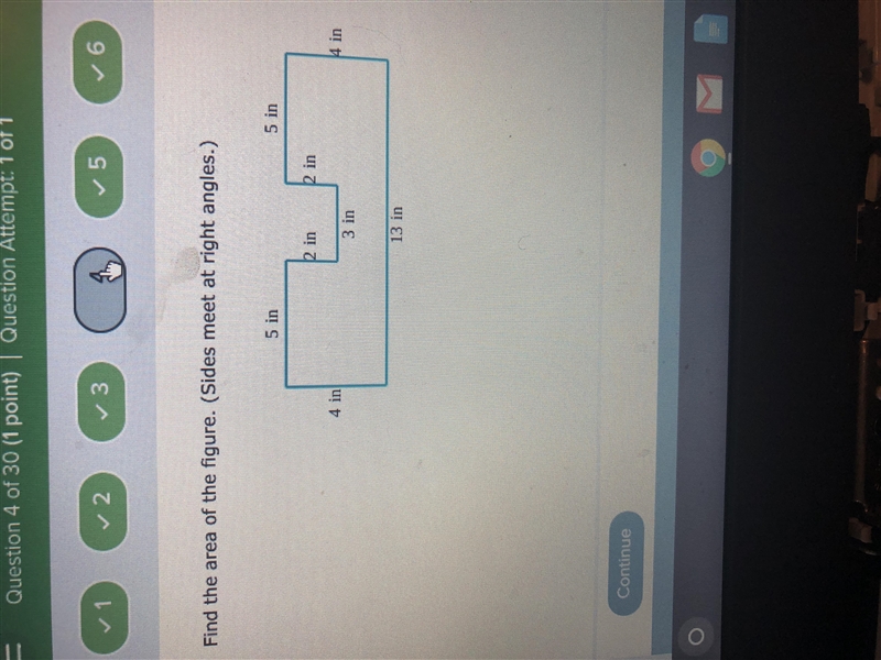 Find the area of the figure.-example-1