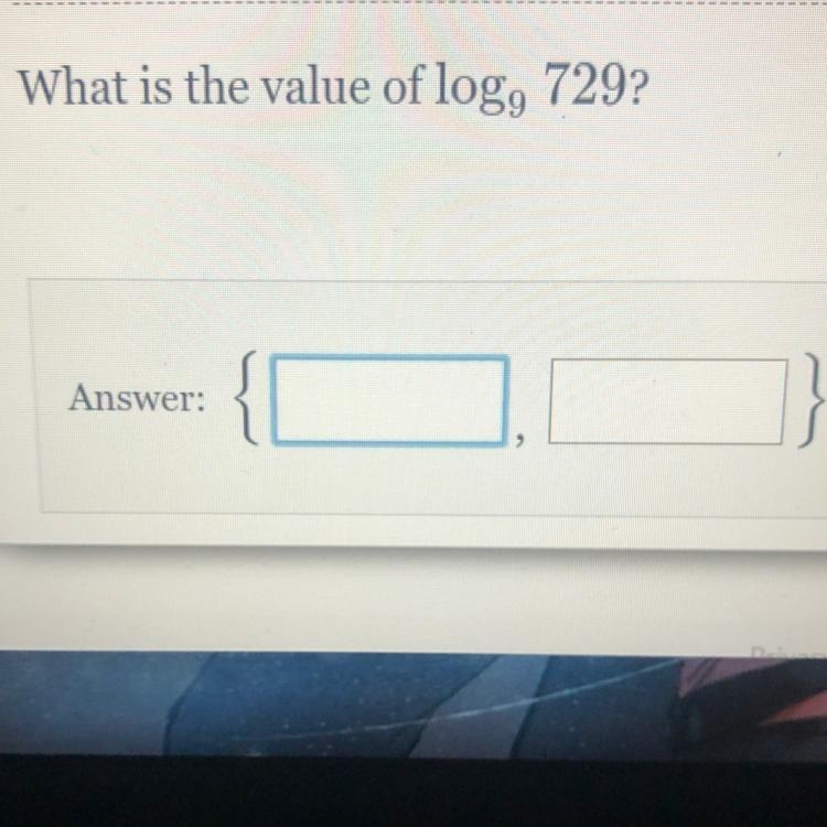 What is the value of log9 729?-example-1