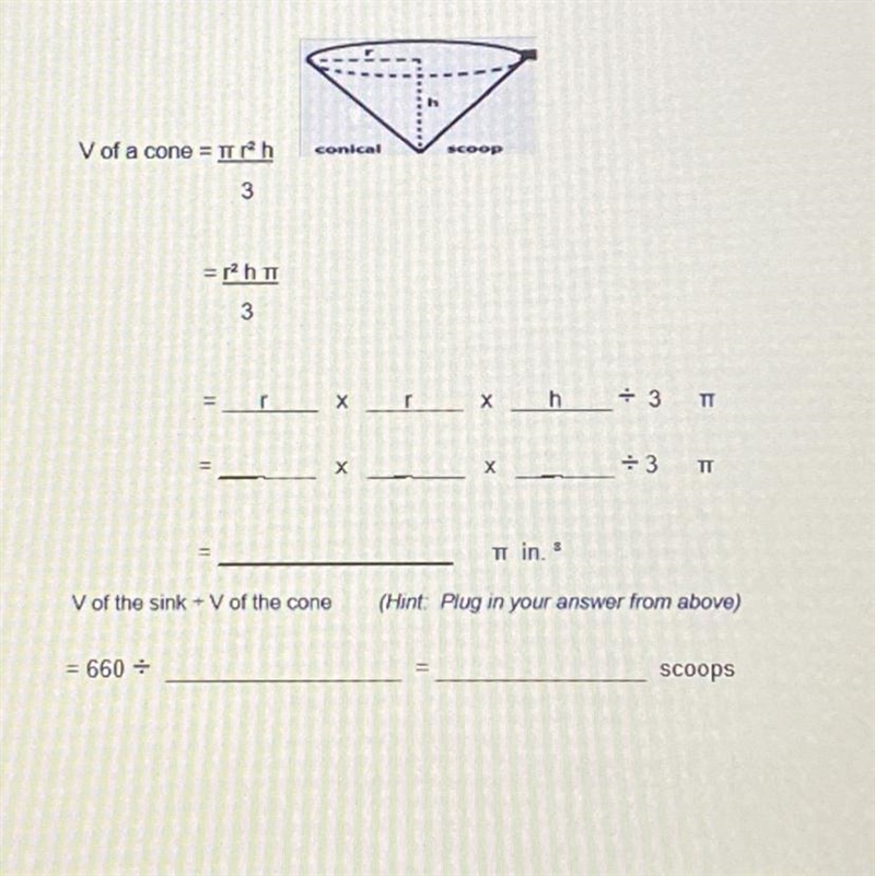 Please help!! (100 points) Clarissa has a sink that is shaped like a half-sphere. The-example-1