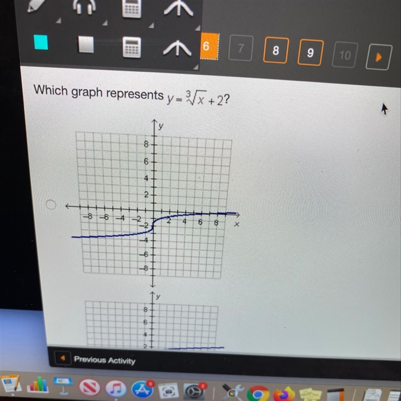 Which graph represents y=^3 square x+2?-example-1