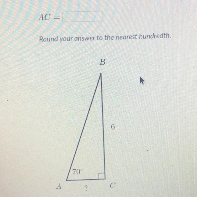 Find AC and round to the nearest hundredth-example-1