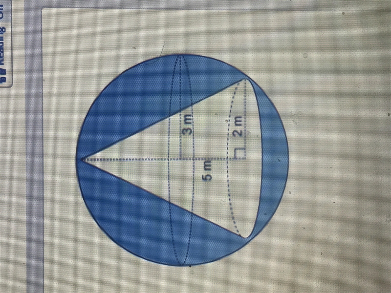 the figure is a sphere with a cone within in. to the nearest whole number? what is-example-1