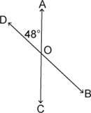 Find the measure of ∠COB in the figure. answers: A) 24° B) 48° C) 72° D) 132°-example-1