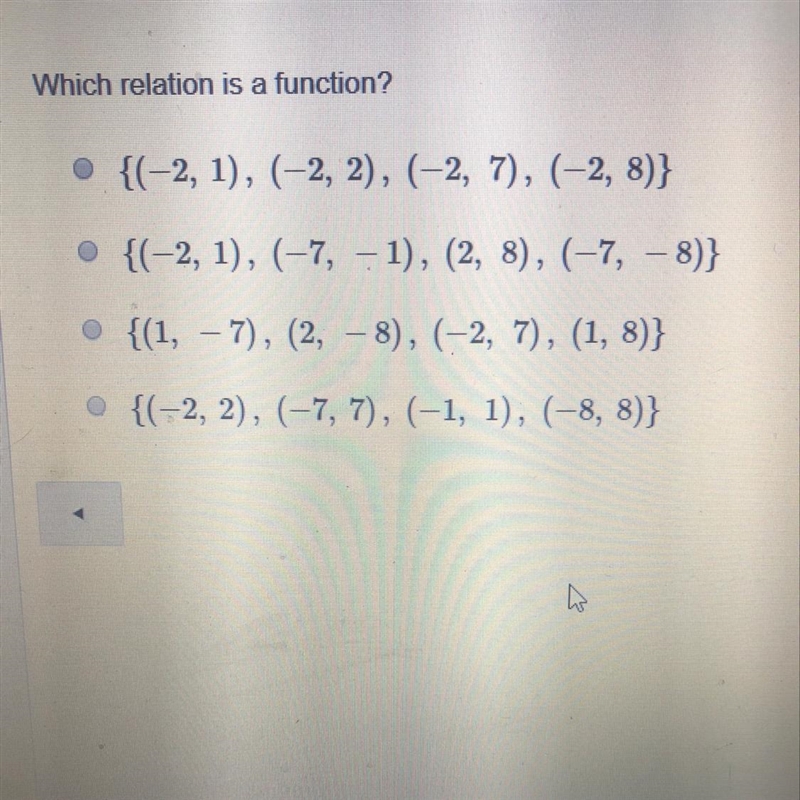 Which relation is a function-example-1