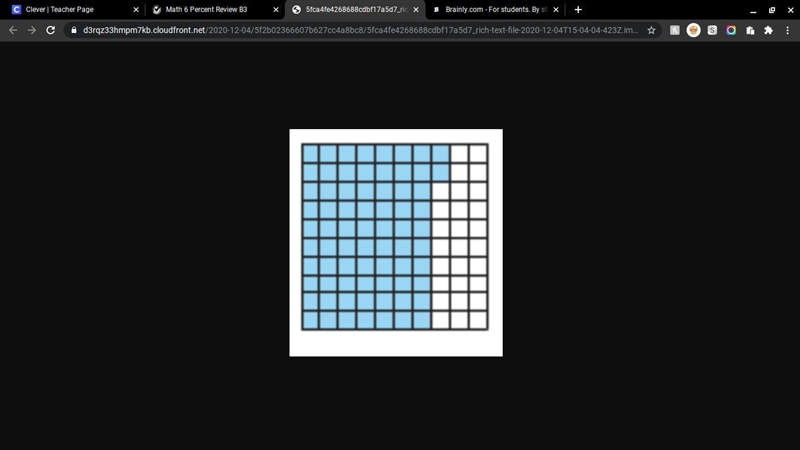 Find the fraction from the 100 grid: PLEASE-example-1