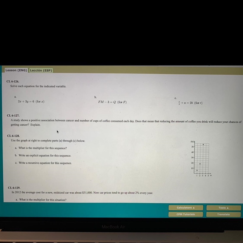 I need to know what the answer is for number 127-example-1