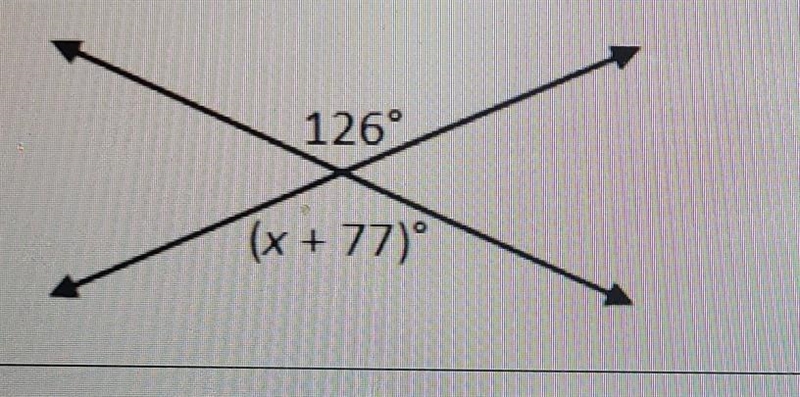 Write an equation and use it to find the value of x. ​-example-1