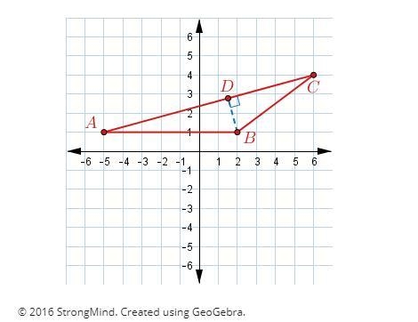 Examine the diagram and information to answer the question. △ABC has vertices at A-example-1