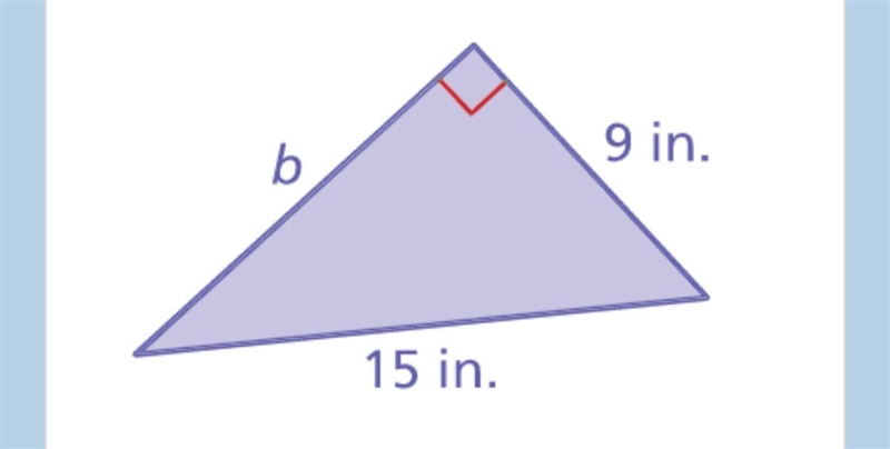 Find the missing length of the triangle.-example-1