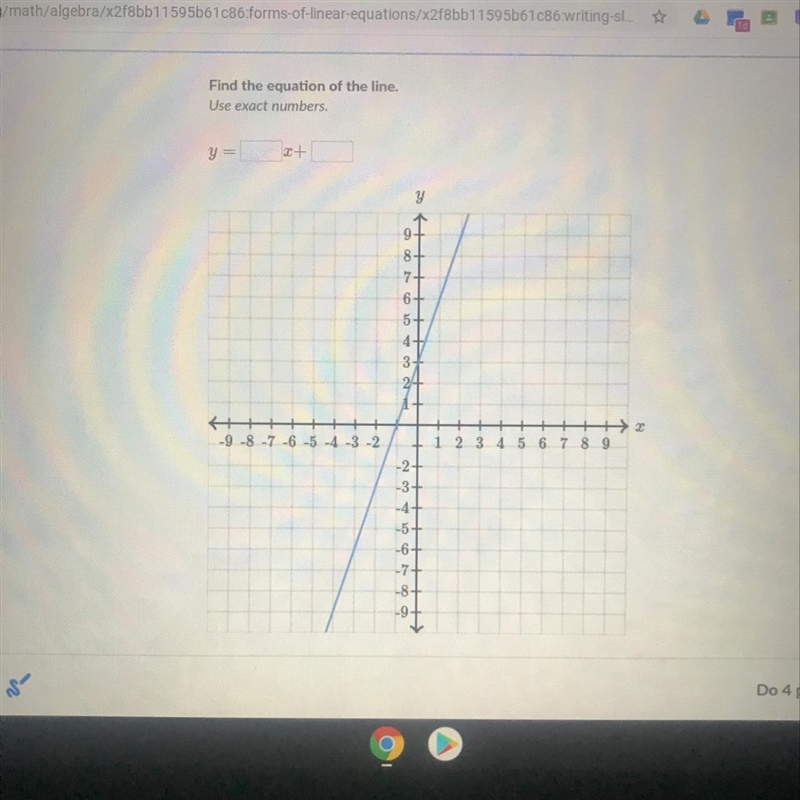 Find the equation of the line.-example-1