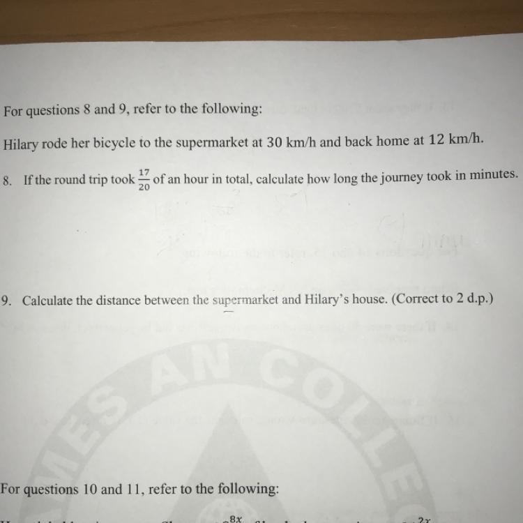 Can I pls have help with question 8 and 9-example-1