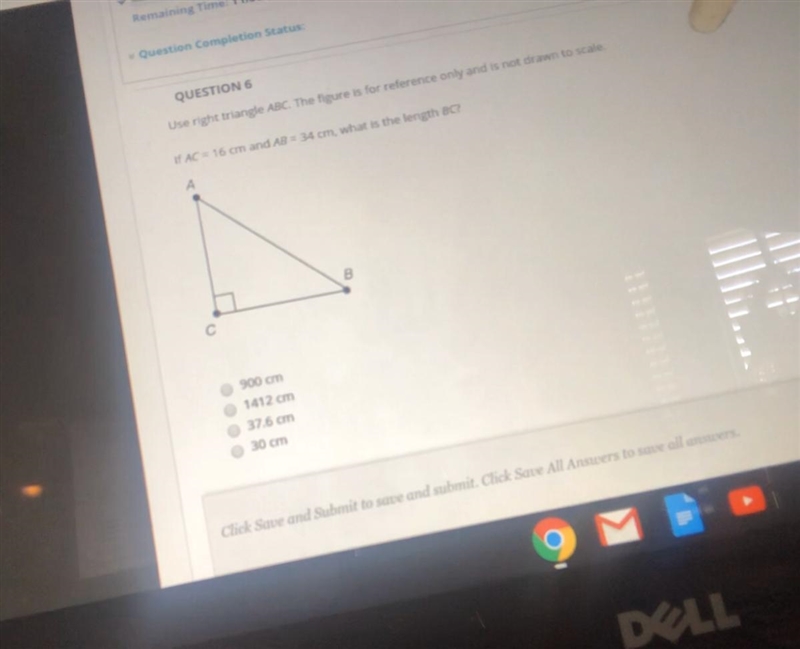 Use the right triangle ABC. The figure is for reference only and is not drawn to scale-example-1