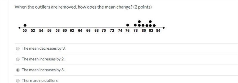 When the outliers are removed, how does the mean change? (2 points)-example-1