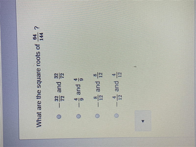 What are the square roots of 64/144-example-1