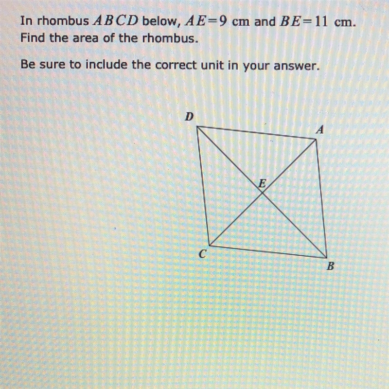 What is the area of the rhombus-example-1