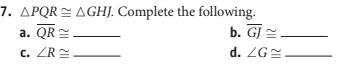 How do you find corresponding parts of triangles when given only their names?-example-1