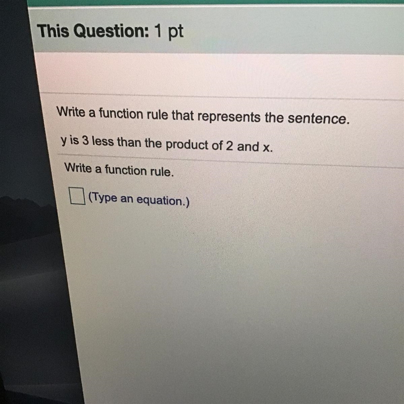 Write a function that represents the sentence. EASY 30 POINTS!!!!!!-example-1