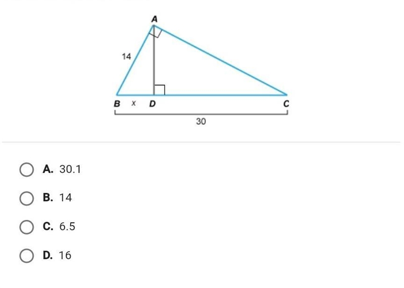 what is the value of x in the diagram. if necessary round your answer to the nearest-example-1