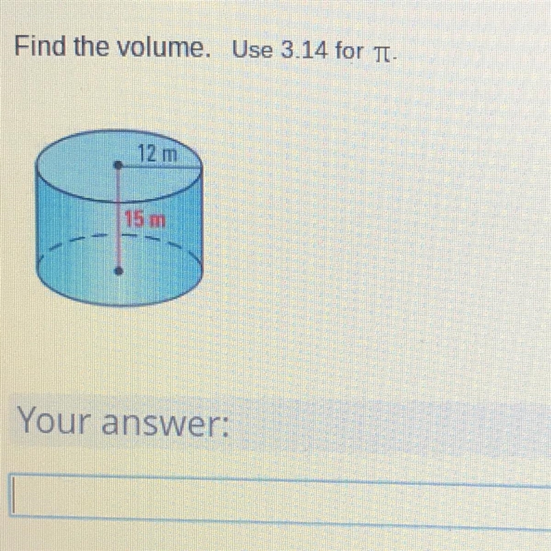 Find the volume. Use 3.14 for pie-example-1