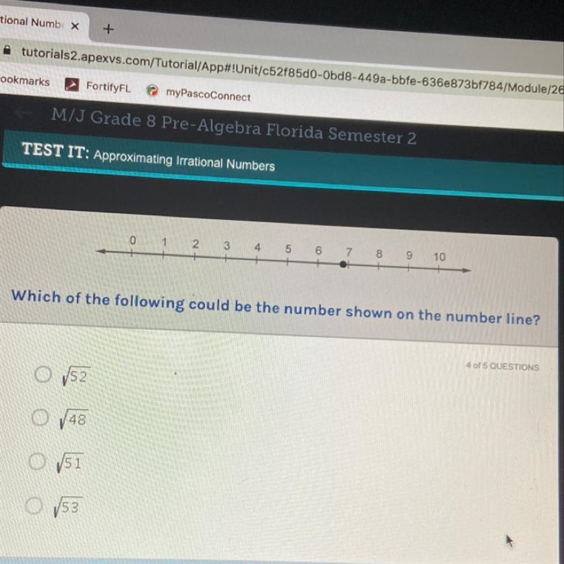 0 1 2 3 4 5 6 7 8 9 10 Which of the following could be the number shown on the number-example-1