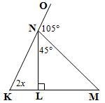 Find the value of x in each case. Give reasons to justify your solutions! N ∈ KO-example-1