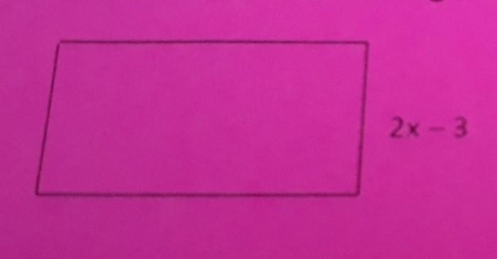 . If the perimeter of a rectangle is 18x + 4 what is the length of the missing side-example-1