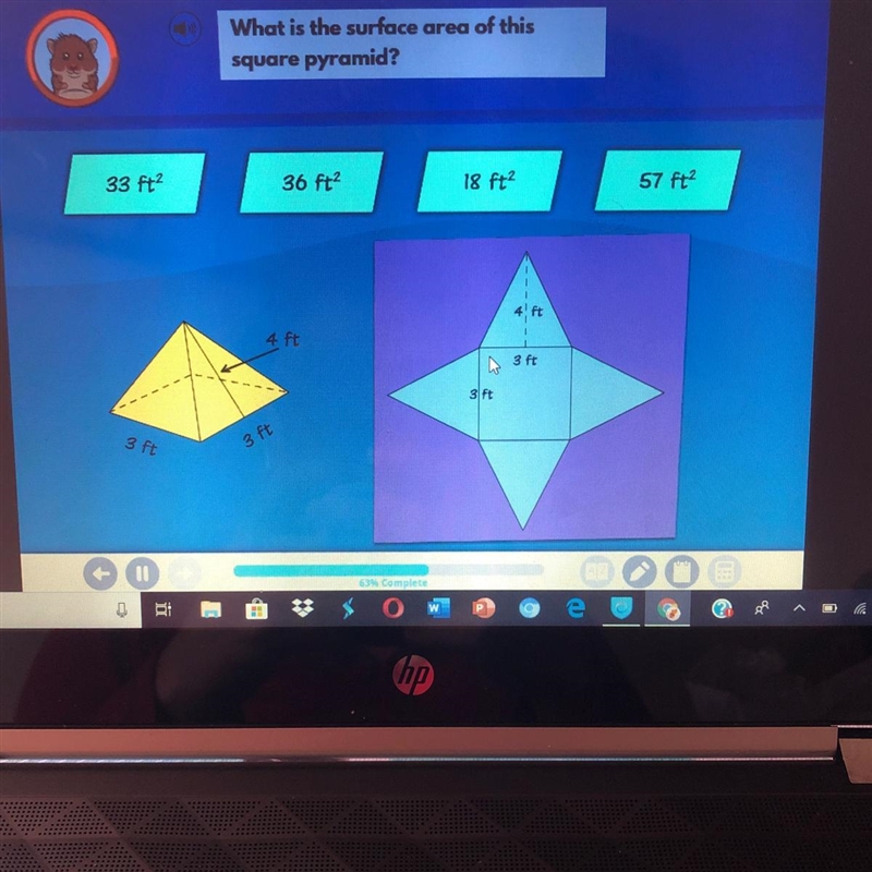 What is the surface of this square pyramid-example-1