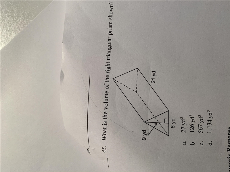 What is the volume of the right triangular prism shown?-example-1