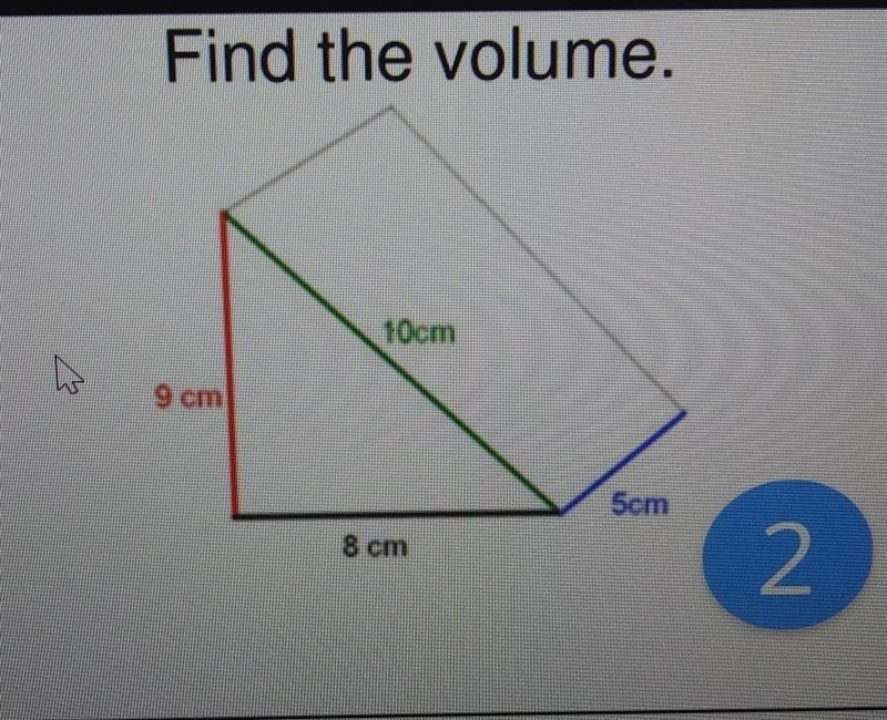 Find the volume of the shape​-example-1