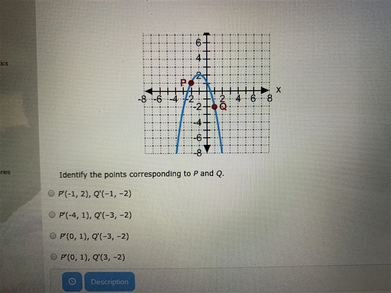 Identify the points corresponding to P and Q.-example-1