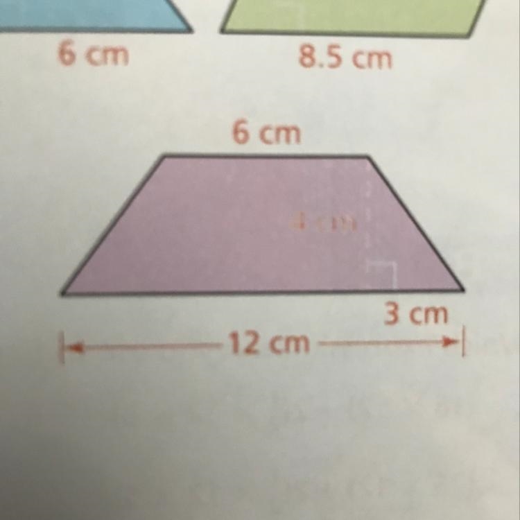 6 cm 4 cm 3 cm 12 cm What’s the purple? Areas-example-1