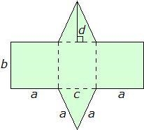 A tent company has a tent design that is a triangular prism. The following is a net-example-1