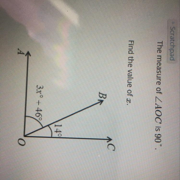 Find the value of x-example-1