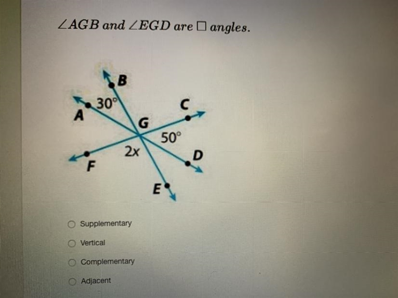 Answer needed quick is it supplementary vertical complementary adjacent-example-1