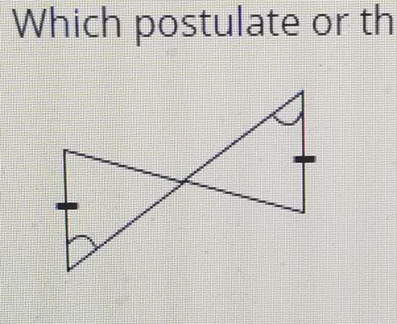 Which postulate or theorem justifies the two triangles are congruent? A sss B SAS-example-1