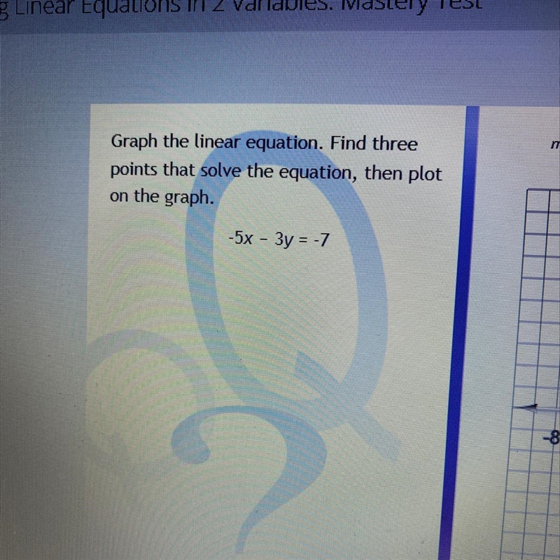 Help I need help graphing three points-example-1