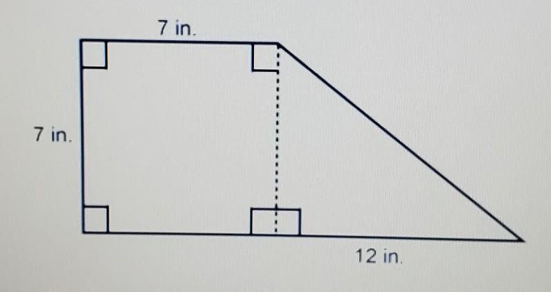 Please help! AREA OF COMPOSITE FIGURES, what is the area of this figure in photo!??? A-example-1