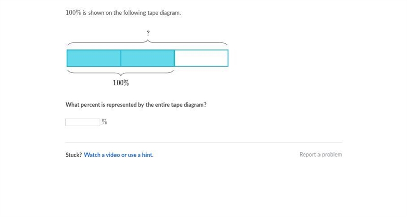 Percents from tape diagrams.-example-1