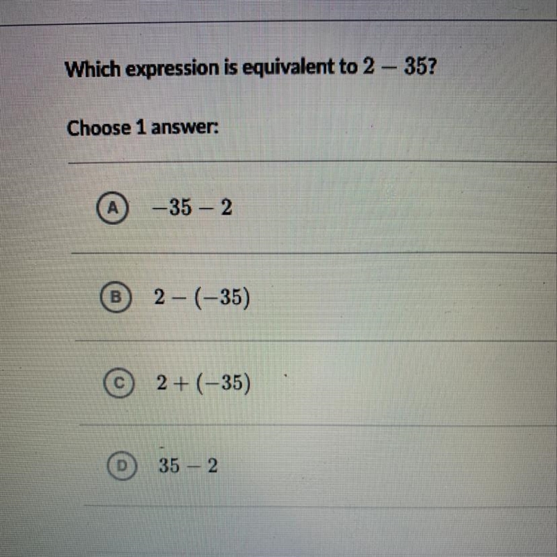 Which expression is equivalent to 2-35-example-1