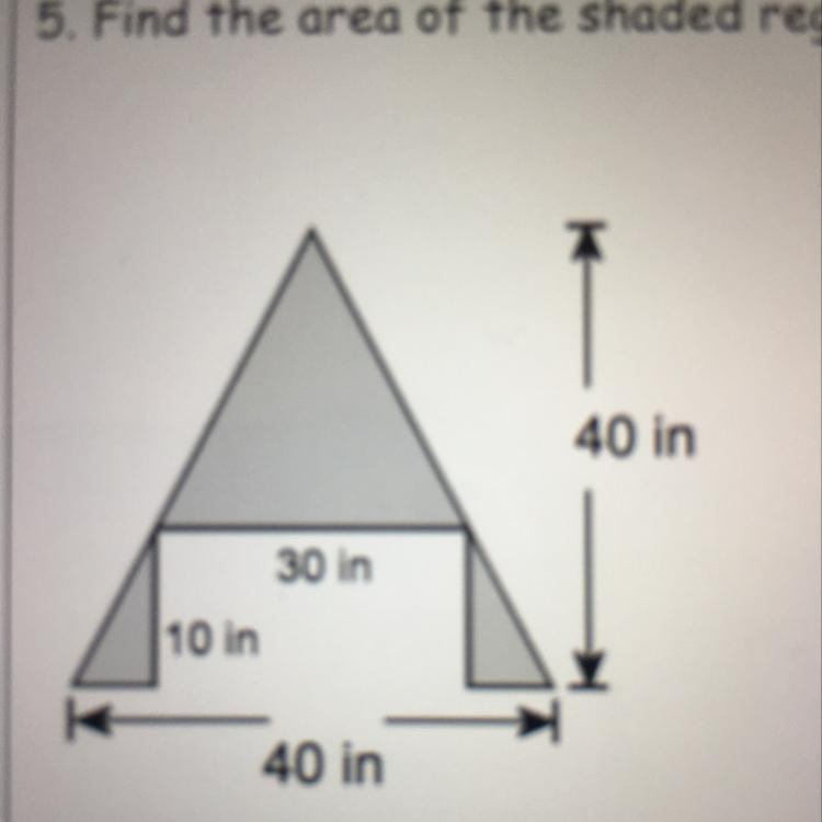 Find the area of the shaded region-example-1