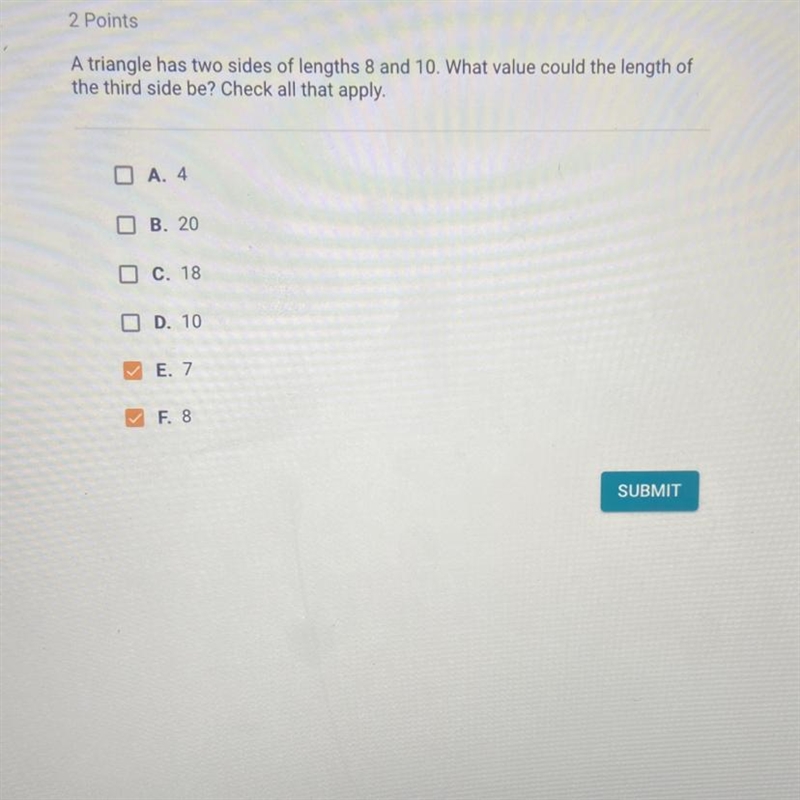 What value could the third side be ?-example-1