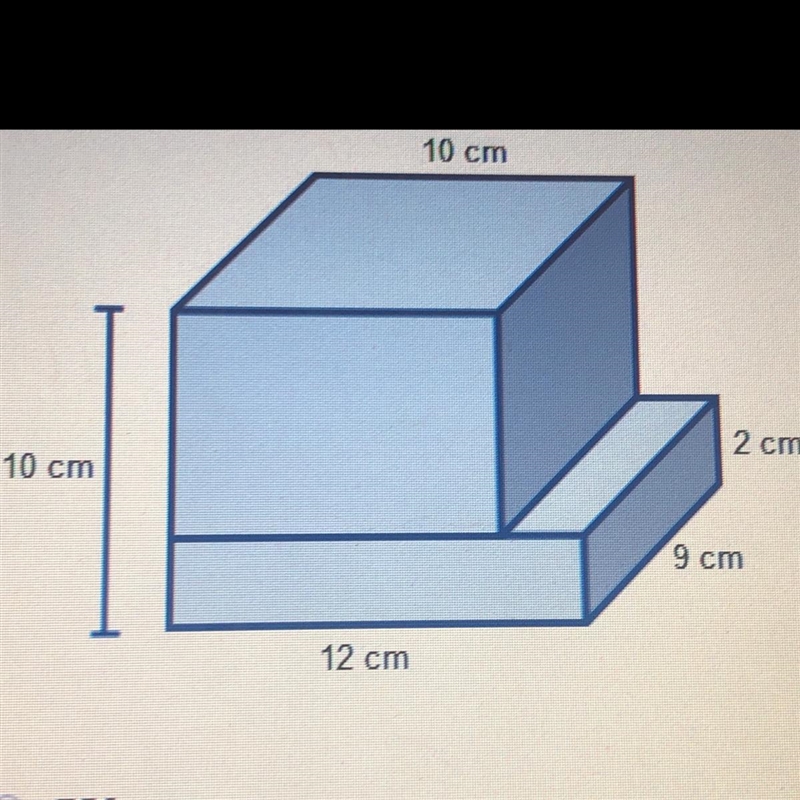 What is the volume of the figure below, in cubic centimeters? 756 936 1008 1080-example-1