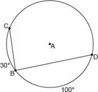 Determine the measure of ∠DBC. answers: 1) 130° 2) 115° 3) 230° 4) 65°-example-1