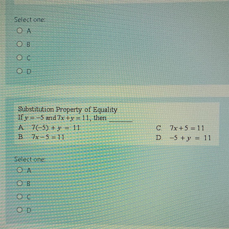 Substitution Property of Equality-example-1